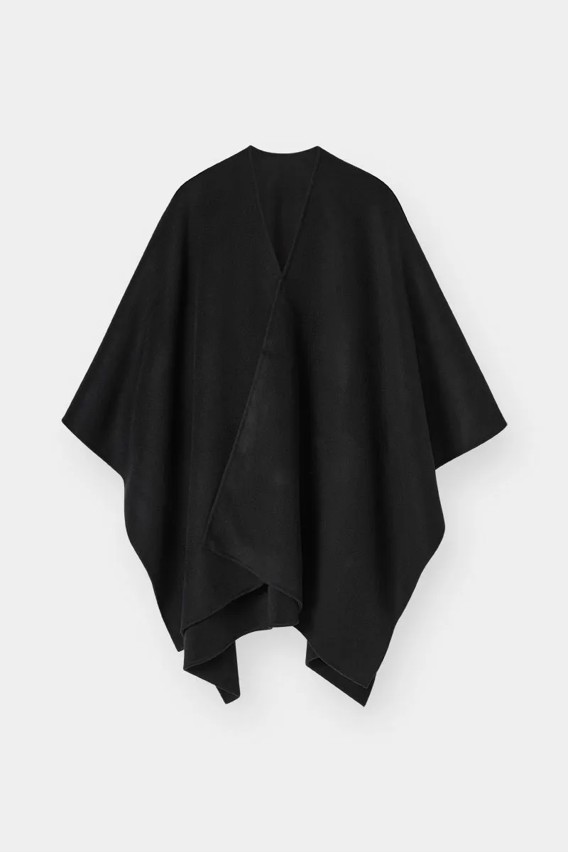 THE CASHMERE CAPE - BLACK