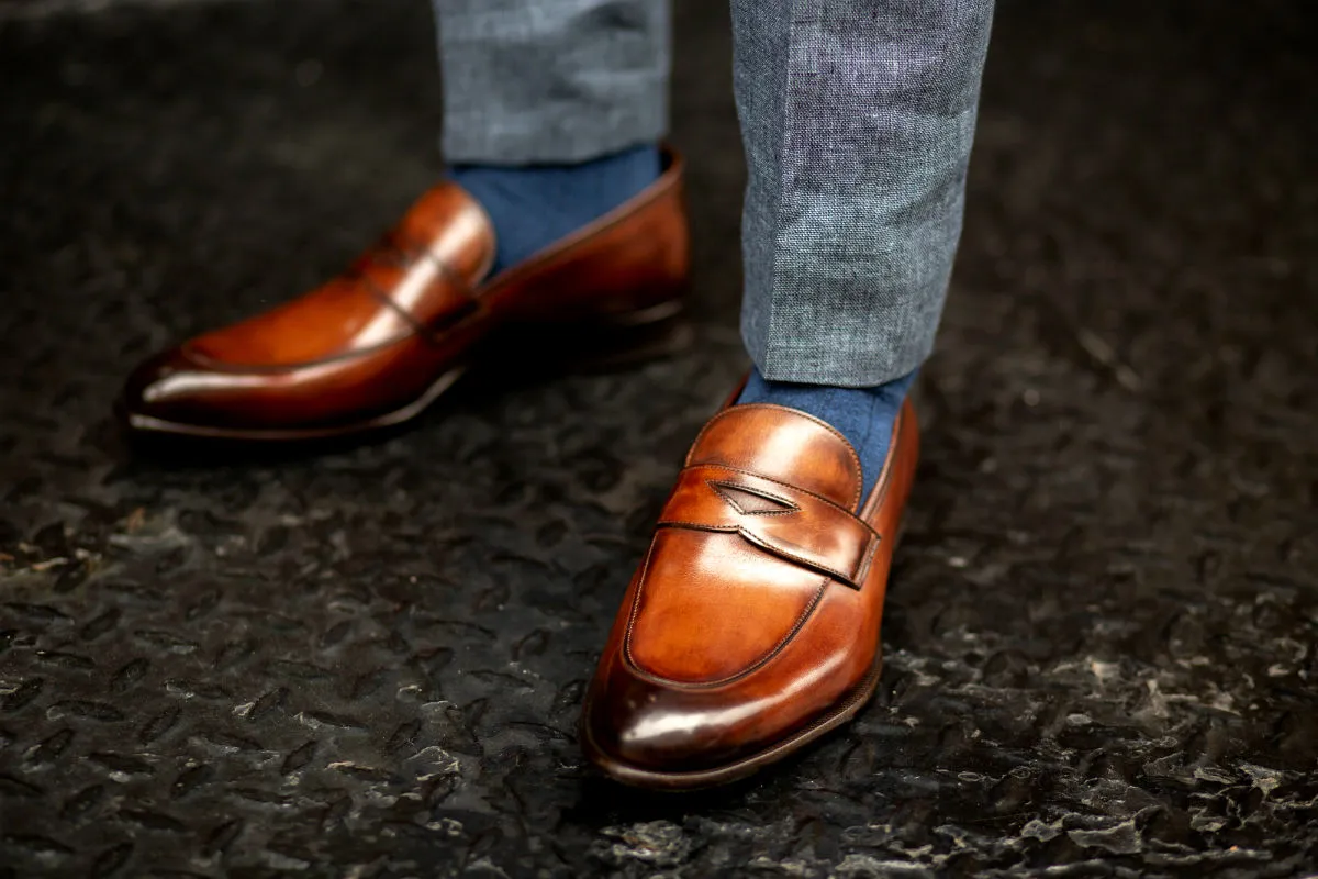 The Stewart Penny Loafer - Brown