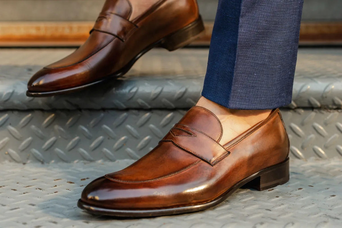 The Stewart Penny Loafer - Brown