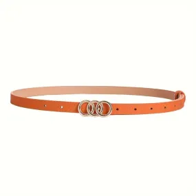 Triple O Ring Belt Tan