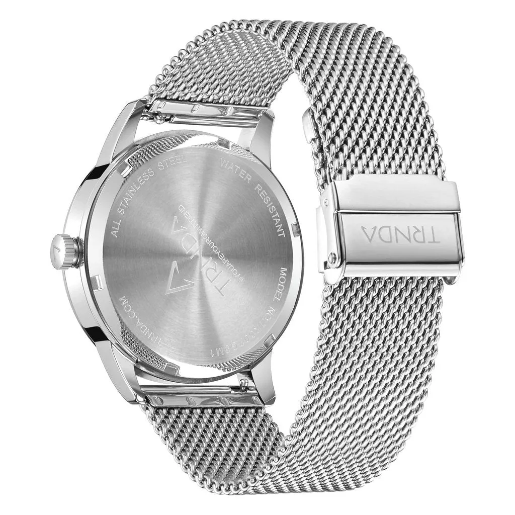 Trnda Stainless Steel Men's Watch TR002G5M1-B15S