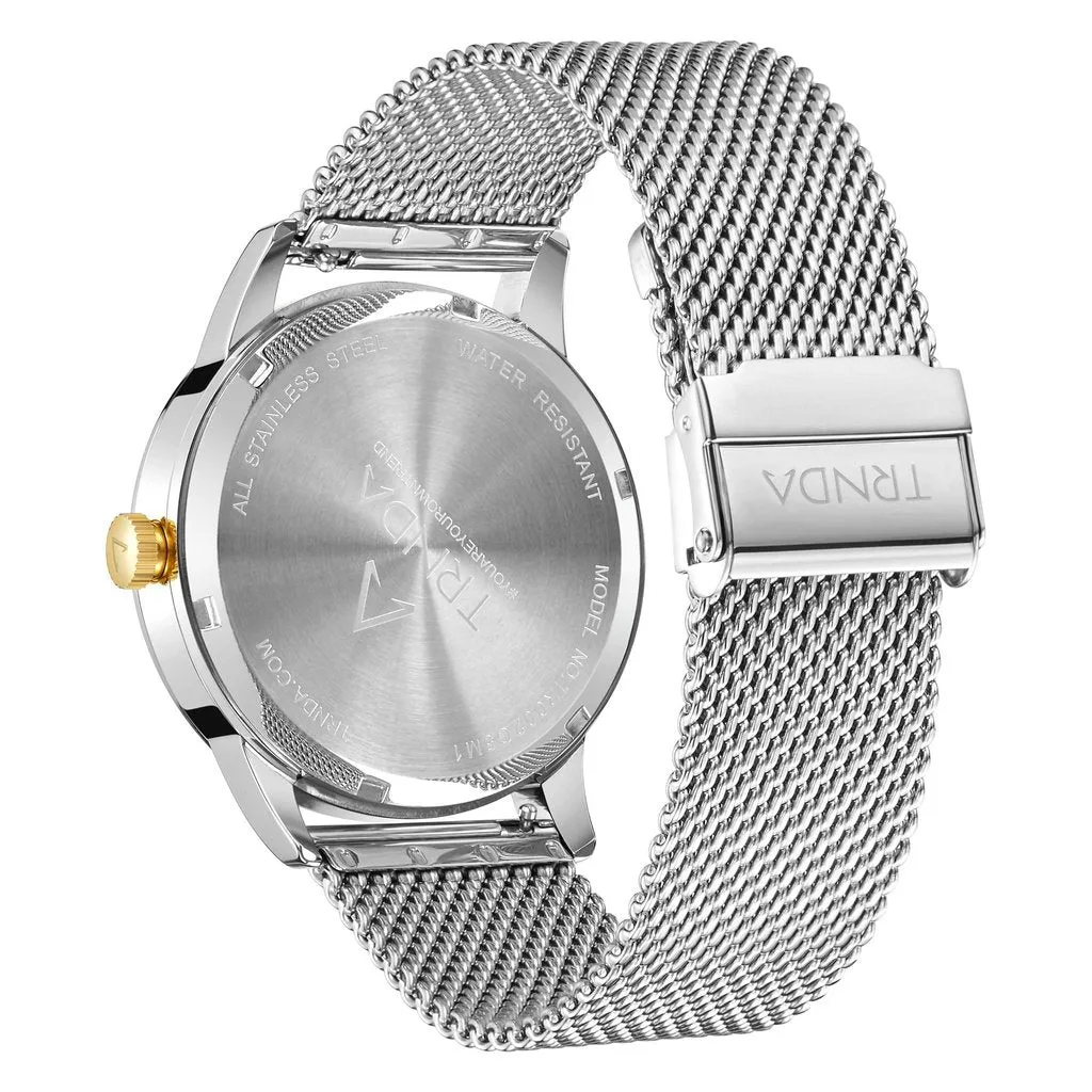 Trnda Stainless Steel Men's Watch TR002G5M2-B8S