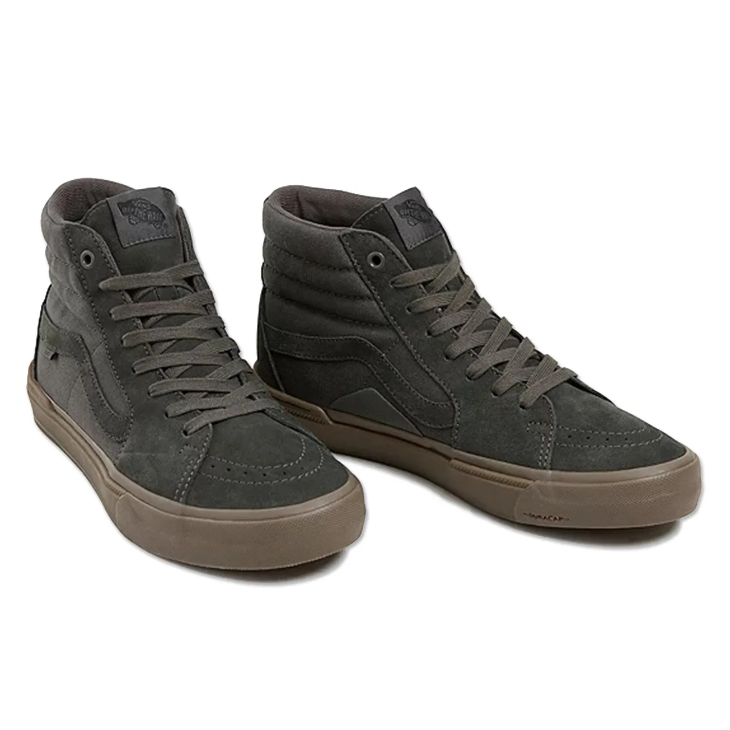 Sk8-Hi Vans BMX Sneakers in Dark Gray with Gum Sole