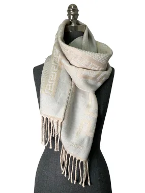 Versace Gray Wool Scarf