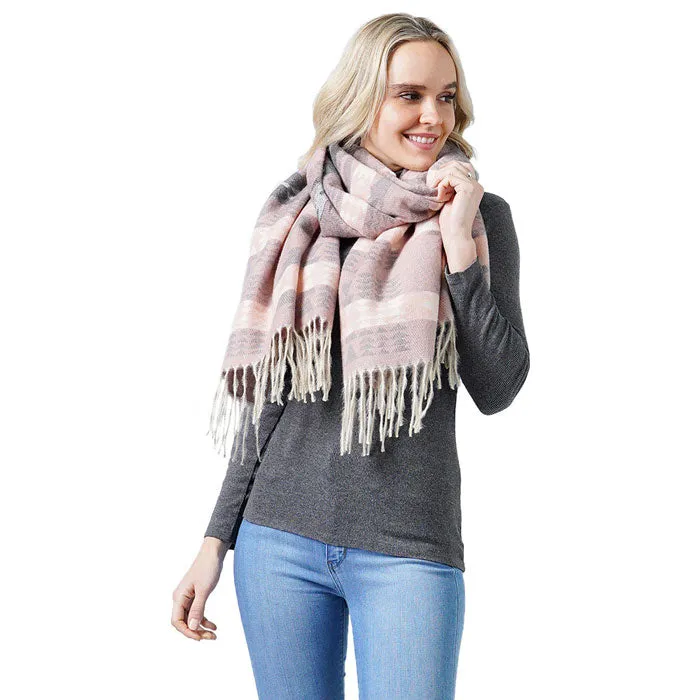 Western Pattern Woven Scarf Shawl