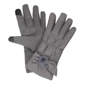 Winter Ribbon Shirring Smart Touch Gloves