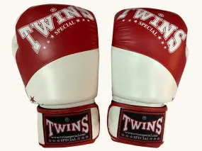 泰拳拳套 Thai Boxing Gloves : Twins BGVL10 red/white